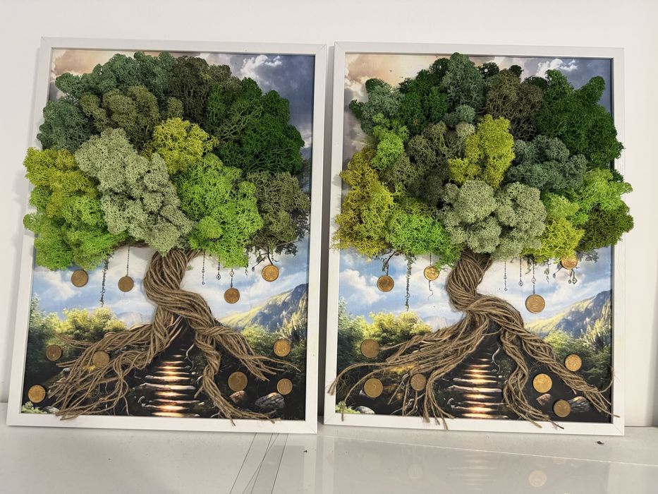 Картина за повод със скандинавски мъх