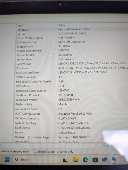 Lenovo ThinkPad Yoga X1 / Touchscreen