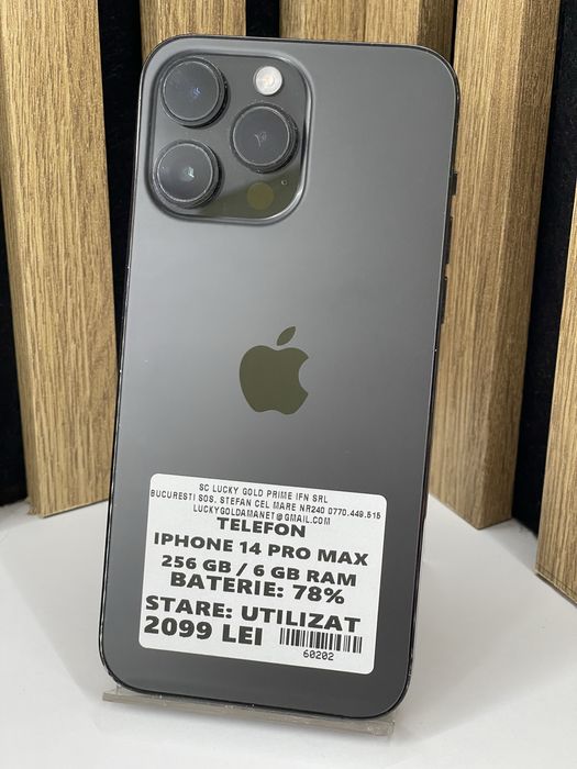 Iphone 14 256Gb 80% baterie Garantie / Factura #60203