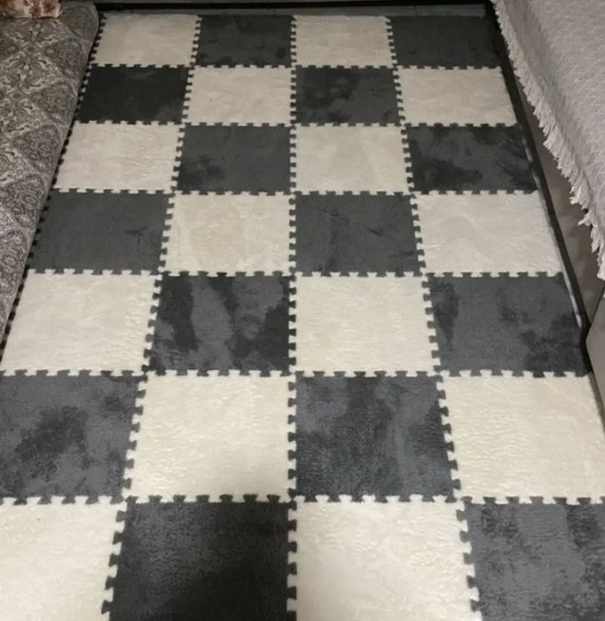 Мек пъзел за под/Плюшен пъзел килим за детска стая/ Изолация за под