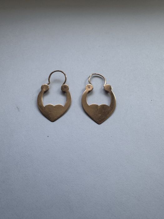 Серьги золотые советское золото