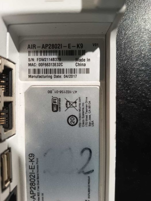 Access Point Cisco AIR-AP2802I-E-K9