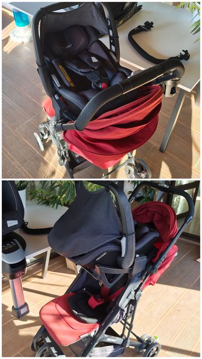 Scaun copiii Recaro Salina Elite cu scoica și cărucior Recaro