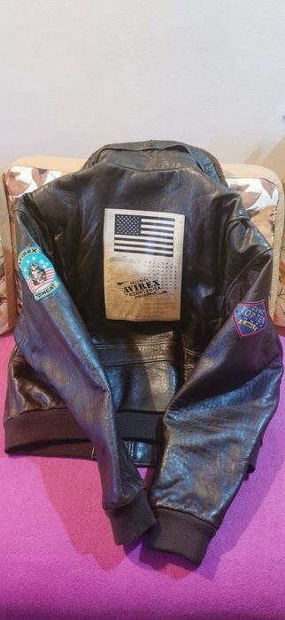 Geaca piele AVIREX G-1 TOP GUN U.S Navy Aviator Pilot Vintage 80