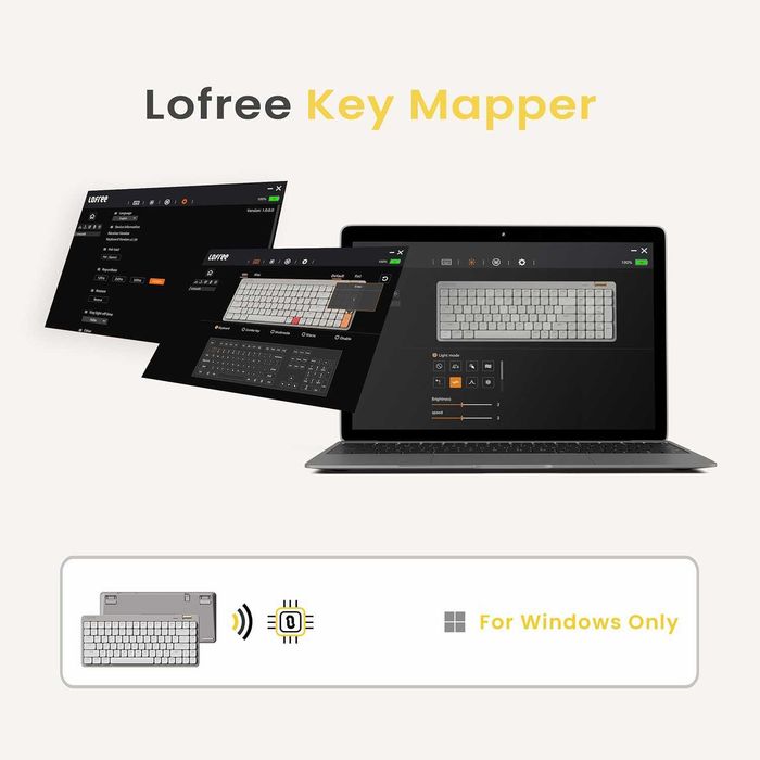 Клавиатура LOFREE Flow Lite84 75% Off-White
