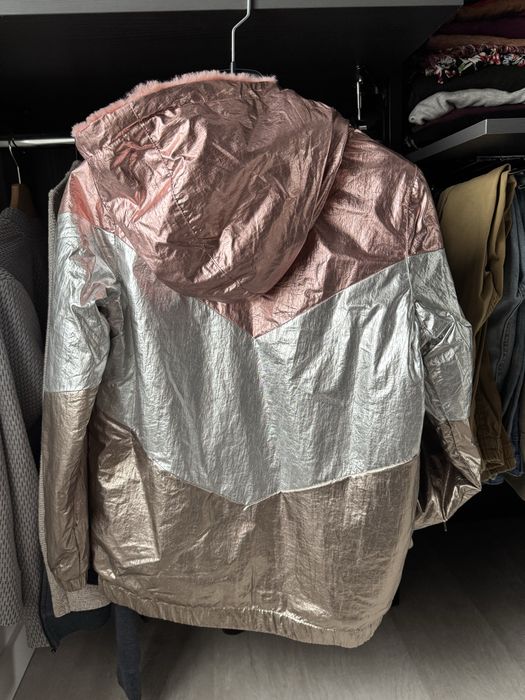 Geaca bomber metalizata