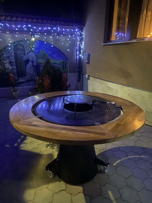 Gratar rotund plita fonta gratarean.com