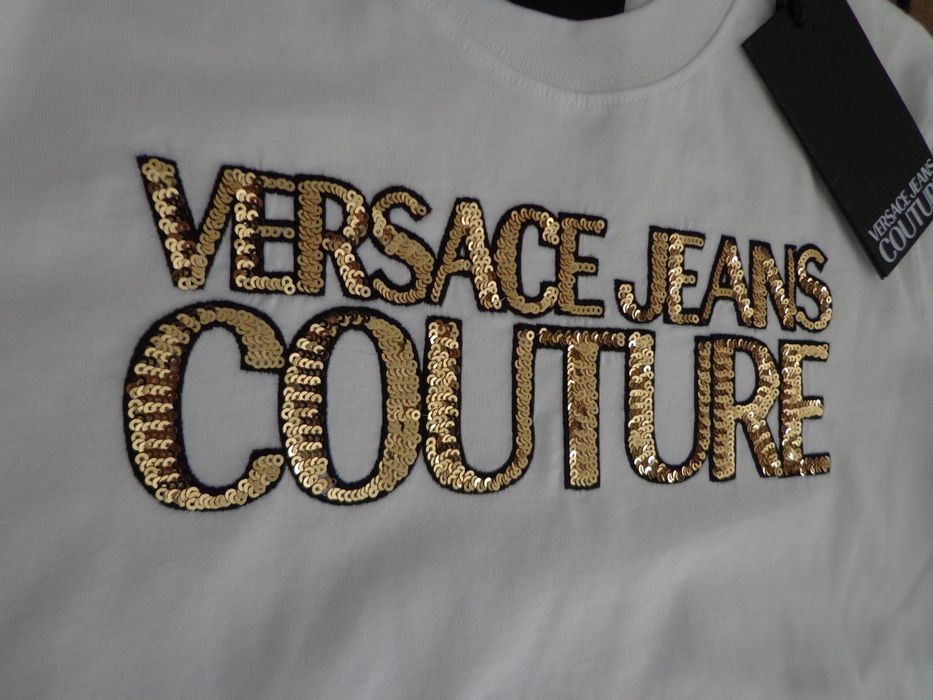 Дамска тениска Versace Jeans Couture Sequin logo T-shirt