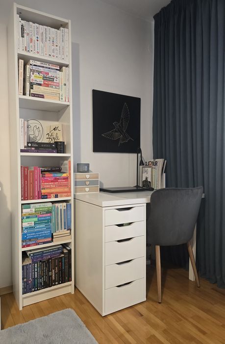 Biblioteca, BILLY, alb, 40x28x202 cm