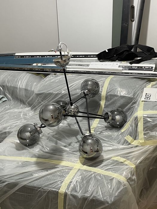 Lustra Alfa Galaxy 6 negru/gri