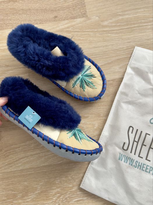 Нови Пантофи - Овча Кожа - С етикет