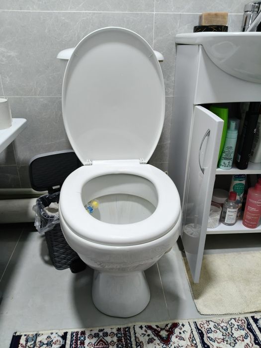 Раковина тумбой,унитаз