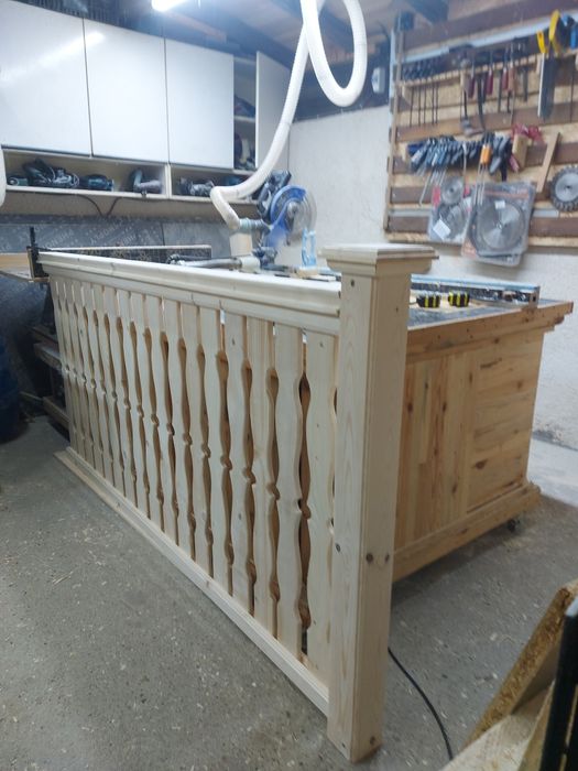 Дъски за ограда(парапет),свързващи греди,ръкохватки