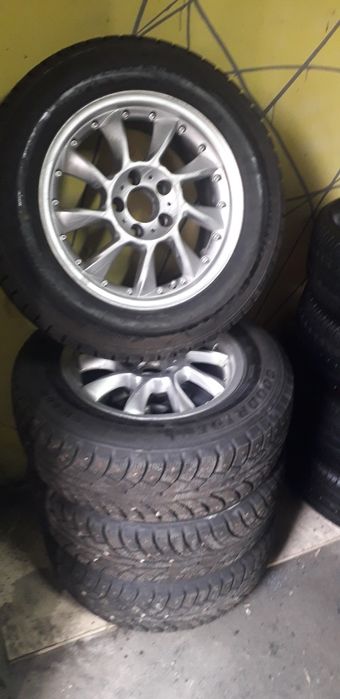 Колеса в сборе с Зимней ризиной 215/65/r16, 5x112, 7j, ЕТ35