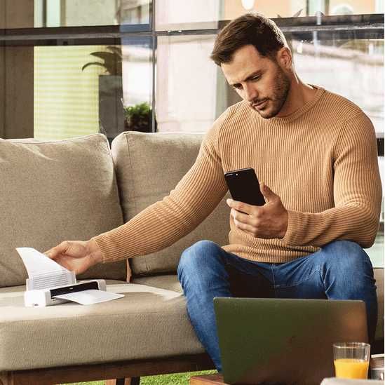 Преносим скенер с двустранно сканиранес с WiFi Brother DS-940DW