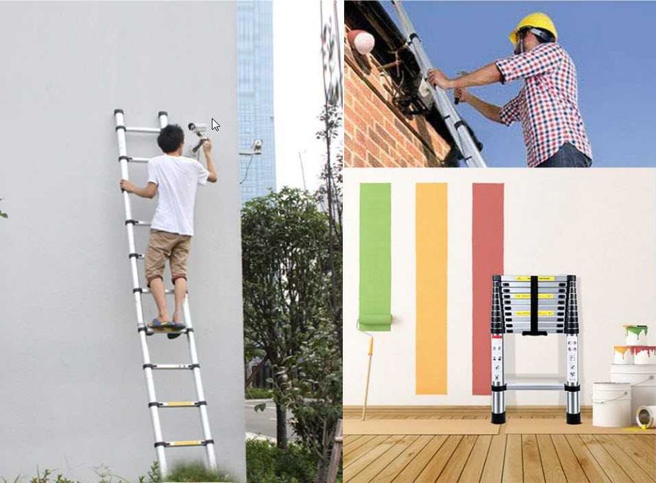 Лестница алюминиевая телескопическая, Narvon, Zina оптом Акция