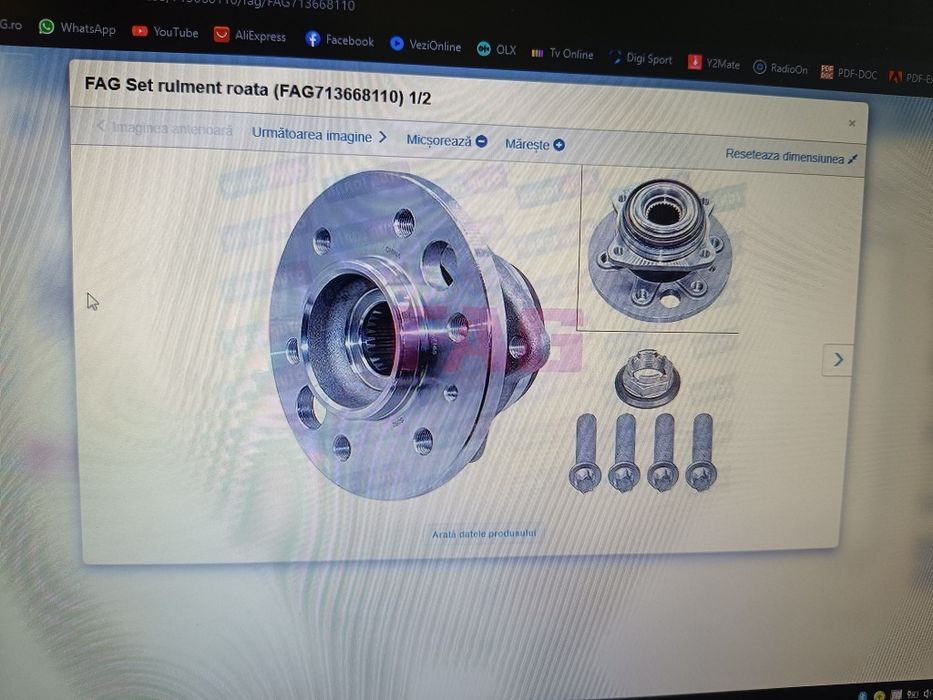 Rulment roata spate Mercedes Benz Sprinter w906 nou
