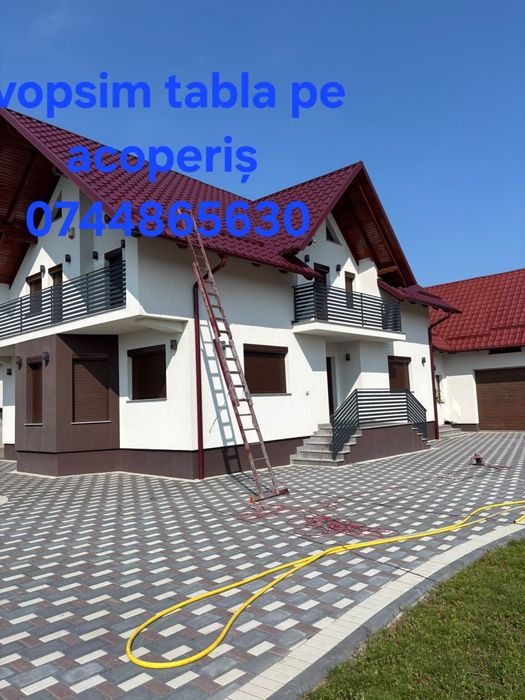 Vopsim tabla pe acoperis
