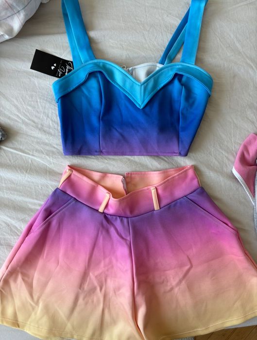 Комплект дамски многоцветен