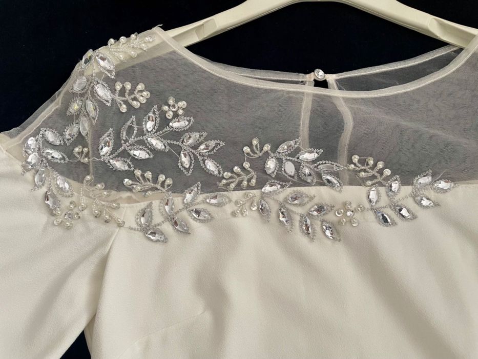 Официална бяла рокля Little Mistress размер М