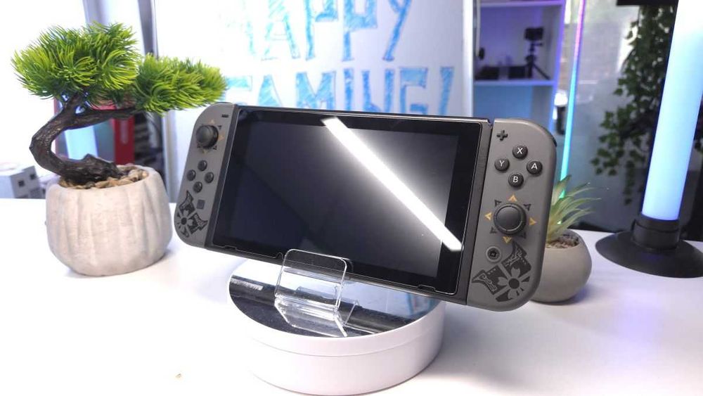 Nintendo Switch V2 Monster Hunter Rise Ed. BOX Collector's Tier, Modat Picofly/128GB/18 Jocuri
