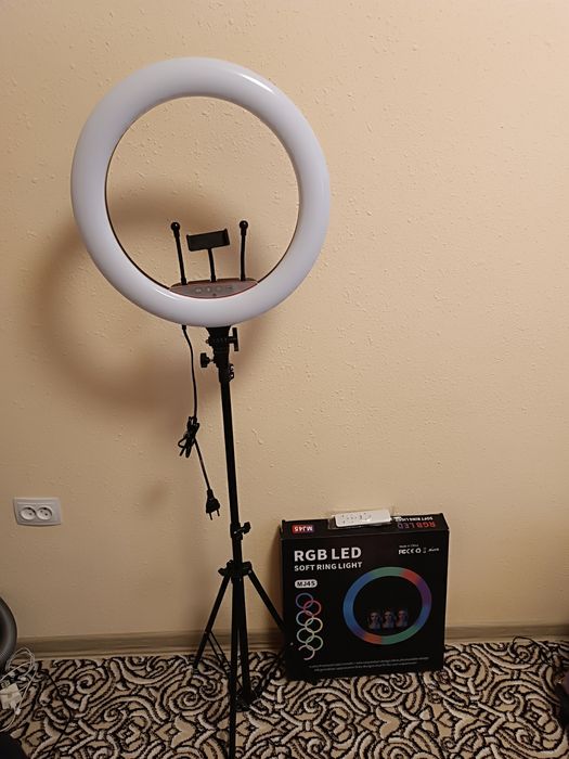 Лампа Кольцевая Лампа RGB led размер mj 45 янгги