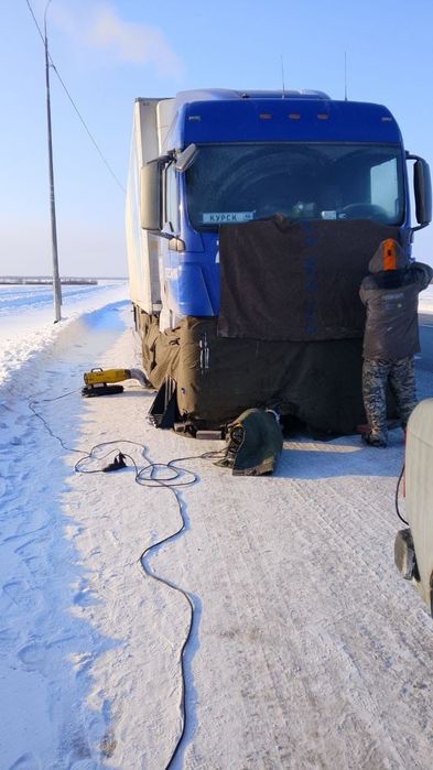 Отогрев грузовых авто и спецтехники