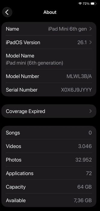 Ipad mini 6 64GB full box