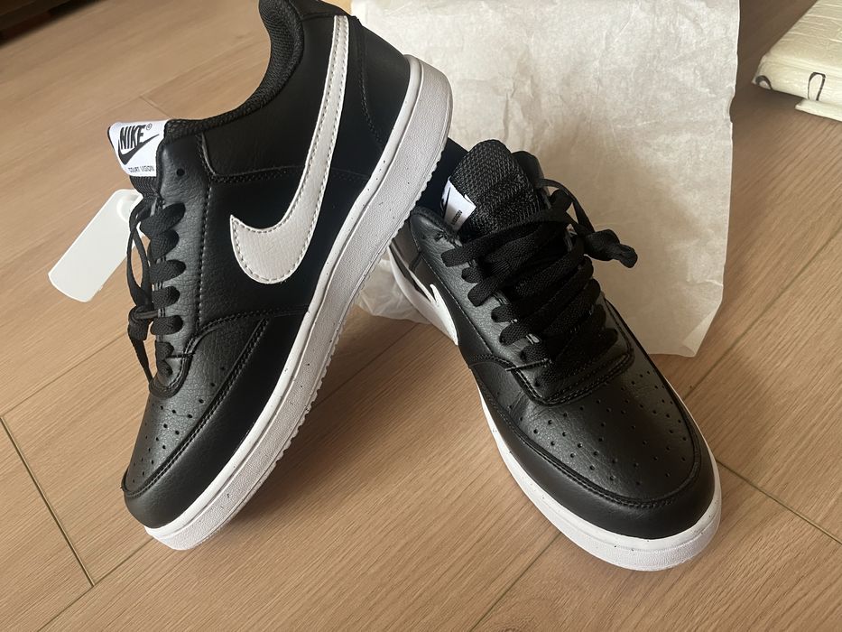 Nike, Спортни кожени обувки, маратонки Nike Court Vision Low