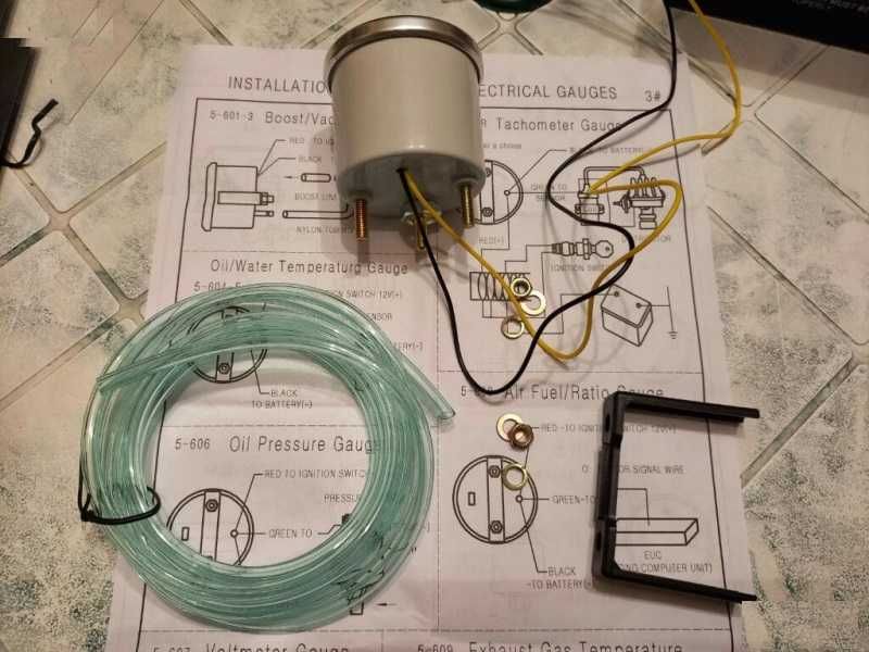 Бустметър 3 бара механичен, буустметър, Boostmeter 52мм