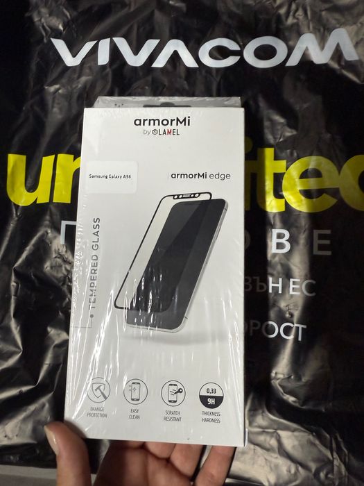 Чисто нов Samsung Galaxy A56 5G + стъклен протектор подарък