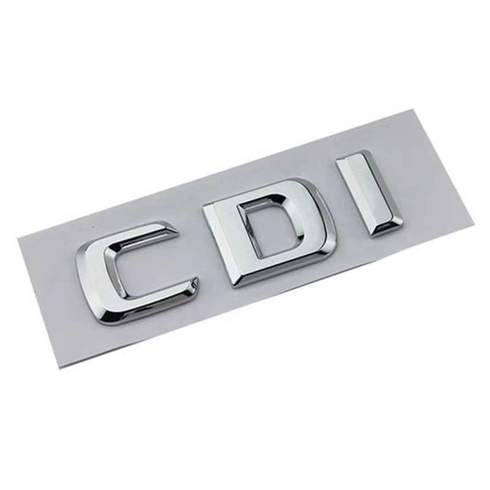 3D Емблема/Надпис CDI Черна/Хром