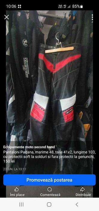 Pantaloni moto second hand