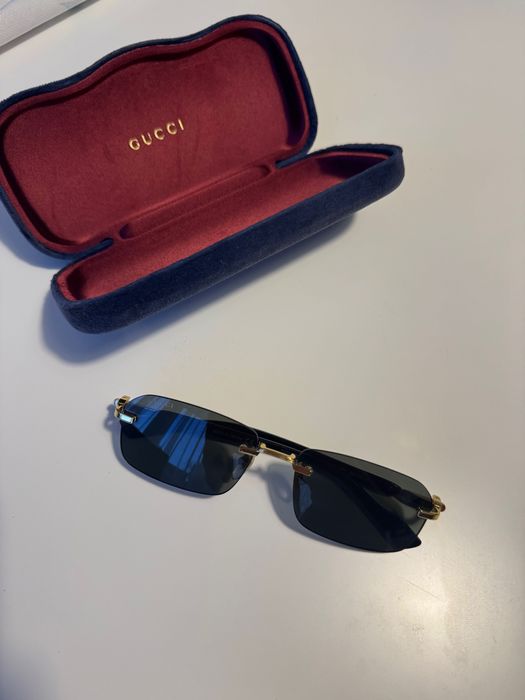 GUCCI оригинални слънчеви очила | Без рамка | Пълен комплект