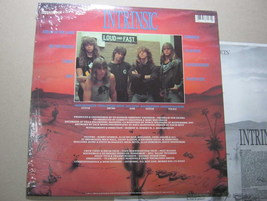 Виниловая пластинка  INTRINSIC (USA)