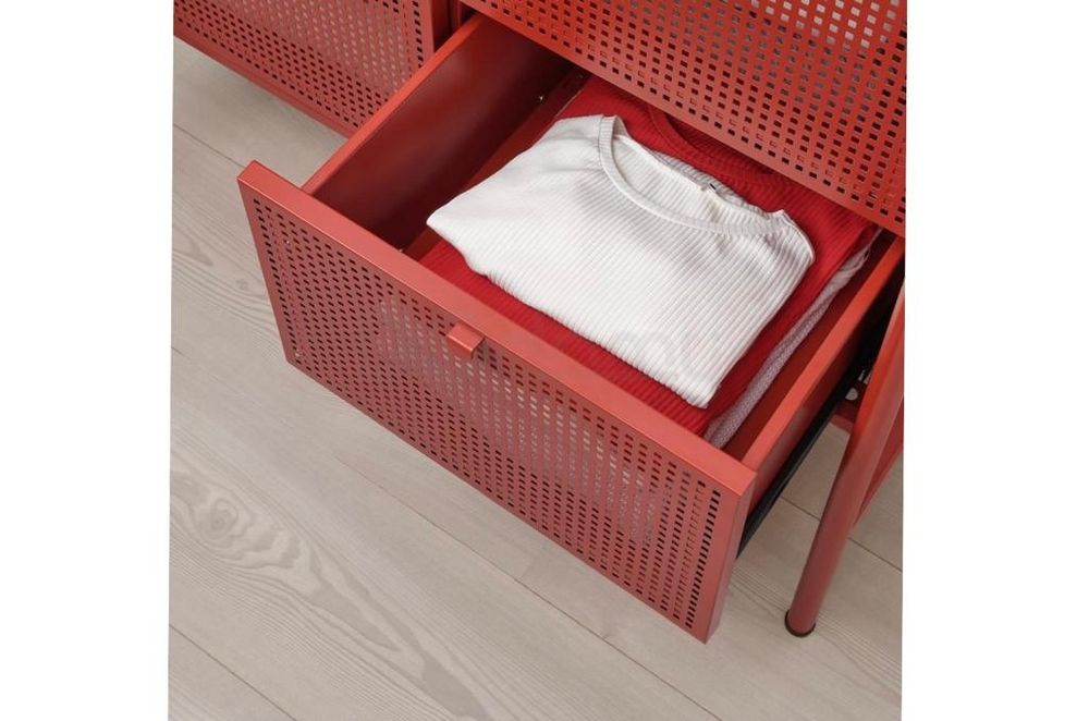 Комод IKEA (оригинал), стальной NIKKEBY