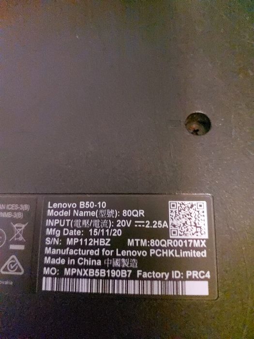 Laptop. Lenovo B50 10