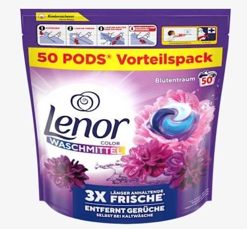 капсули Lenor Pods Blütentraum Colour 50 броя