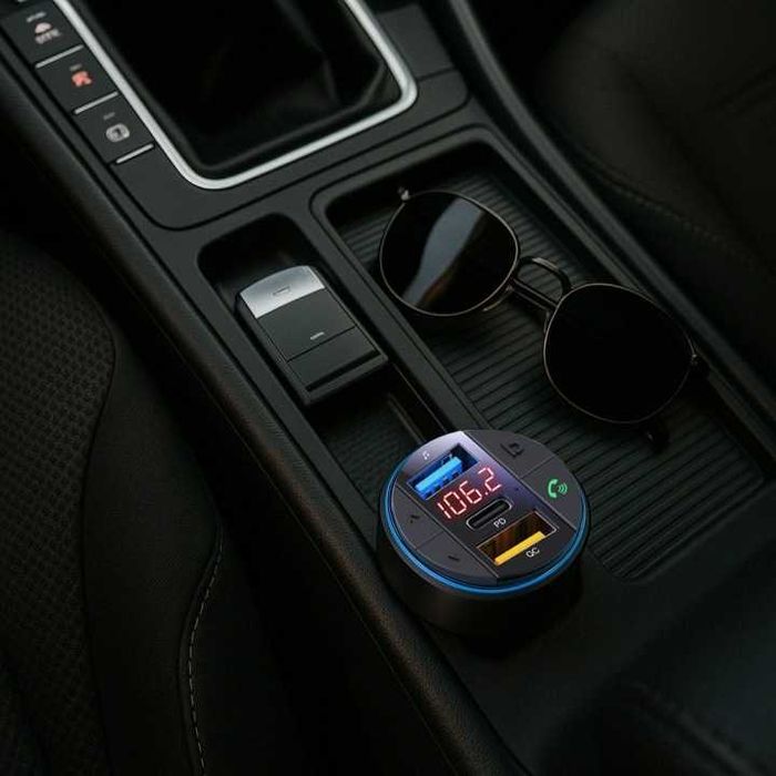 FM Трансмитер с бързо зареждане и Bluetooth 5.0 30W BASS