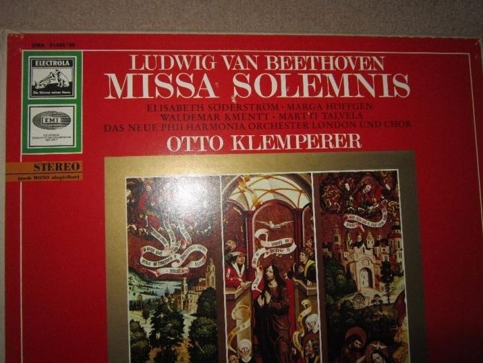 vinil rar Beethoven  Missa Solemnis  Otto Klemperer impecabil