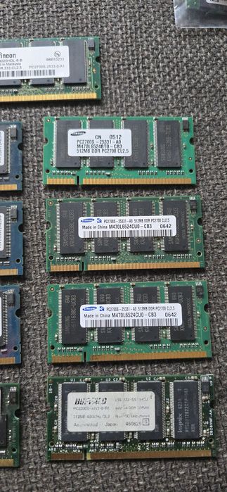 Ram Laptop Sodimm 512 DDr pc2100 pc2700