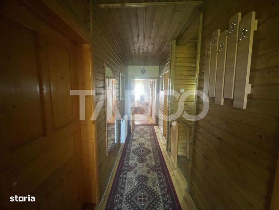 Casa individuala zona de munte 6 camere si teren 1030 mp Vale Sibiu