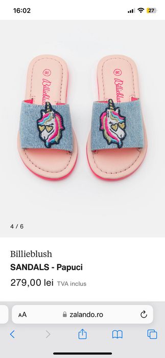 Papuci  Billieblush noi în cutie
