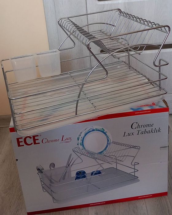 Сушилник за чинии Chrome Lux на две нива