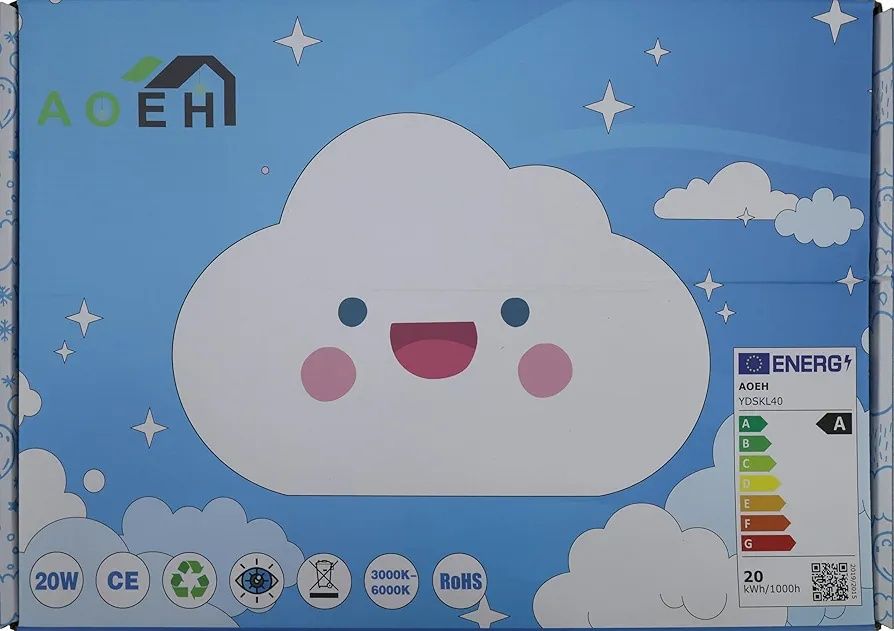 Lampa de tavan LED cu telecomanda pentru camera copiilor