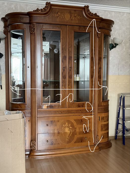 Продам шкаф стекло внутри зеркало