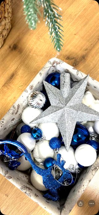 Ёлка с игрушками+подарок