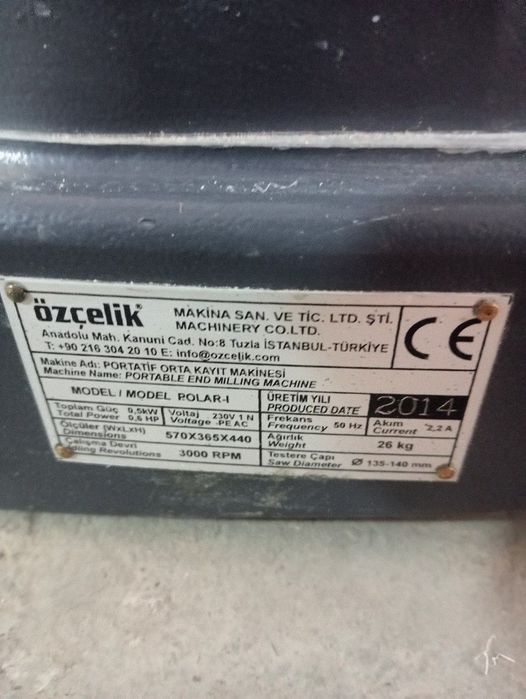 Akfa stanok oʻrta qayt freza sotladi