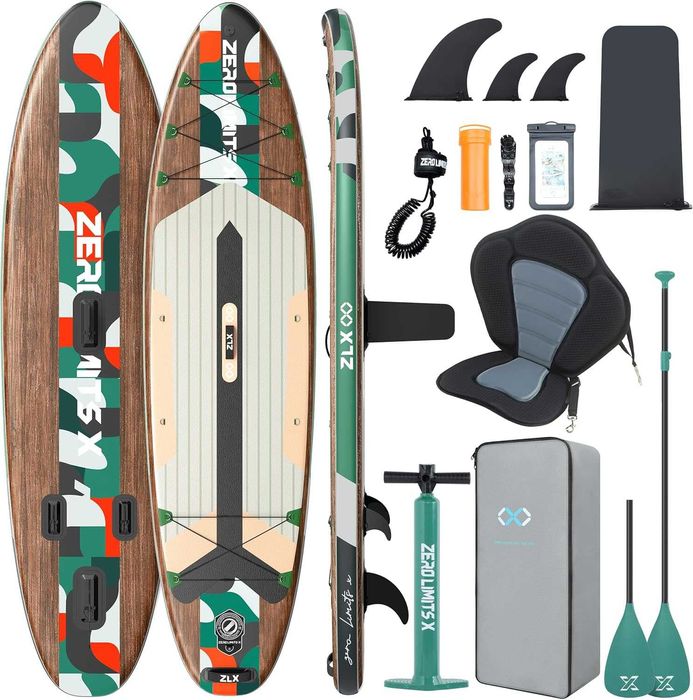 Placa Stand Up Paddle gonflabila ZLX 320x83x15 cm, set SUP complet