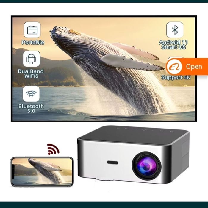 Smart wifi Proektor A10 проектор android 11 Full HD